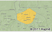 Savanna Style 3D Map of Trongoumbe