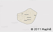 Shaded Relief 3D Map of Trongoumbe, cropped outside