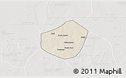 Shaded Relief 3D Map of Trongoumbe, lighten, semi-desaturated