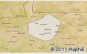 Shaded Relief 3D Map of Trongoumbe, satellite outside