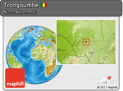 Physical Location Map of Trongoumbe