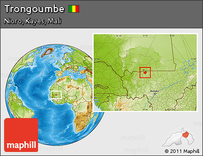 Physical Location Map of Trongoumbe