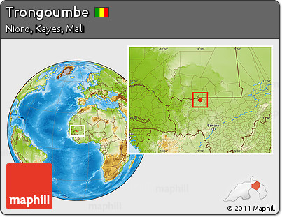 Physical Location Map of Trongoumbe