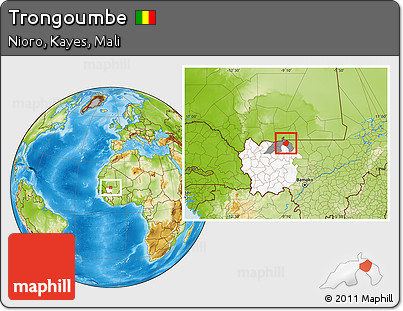 Physical Location Map of Trongoumbe, highlighted parent region, highlighted grandparent region
