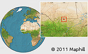 Satellite Location Map of Trongoumbe