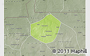 Physical Map of Trongoumbe, semi-desaturated
