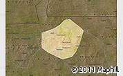 Satellite Map of Trongoumbe, darken