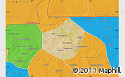 Satellite Map of Trongoumbe, political outside