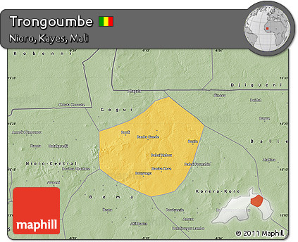 Savanna Style Map of Trongoumbe