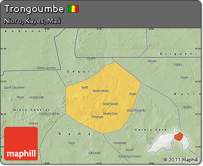 Savanna Style Map of Trongoumbe