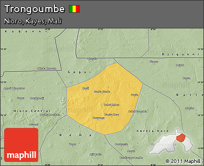 Savanna Style Map of Trongoumbe