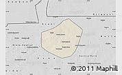 Shaded Relief Map of Trongoumbe, desaturated