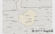 Shaded Relief Map of Trongoumbe, semi-desaturated