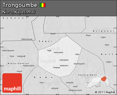 Silver Style Map of Trongoumbe