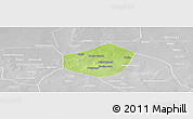 Physical Panoramic Map of Trongoumbe, lighten, desaturated