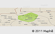 Physical Panoramic Map of Trongoumbe, shaded relief outside