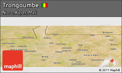 Satellite Panoramic Map of Trongoumbe