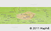 Satellite Panoramic Map of Trongoumbe, physical outside