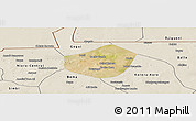 Satellite Panoramic Map of Trongoumbe, shaded relief outside