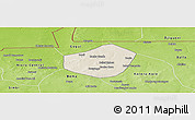 Shaded Relief Panoramic Map of Trongoumbe, physical outside