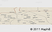 Shaded Relief Panoramic Map of Trongoumbe