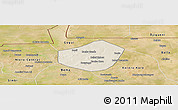 Shaded Relief Panoramic Map of Trongoumbe, satellite outside
