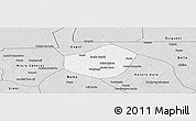 Silver Style Panoramic Map of Trongoumbe