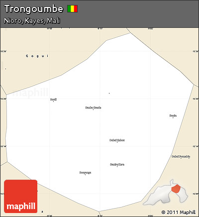 Classic Style Simple Map of Trongoumbe