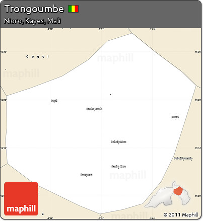 Classic Style Simple Map of Trongoumbe