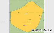 Savanna Style Simple Map of Trongoumbe, cropped outside