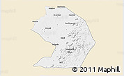 Classic Style 3D Map of Yelimane-Central, single color outside