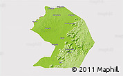 Physical 3D Map of Yelimane-Central, cropped outside