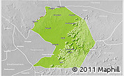 Physical 3D Map of Yelimane-Central, lighten, desaturated