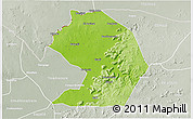 Physical 3D Map of Yelimane-Central, lighten, semi-desaturated