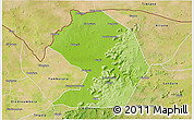 Physical 3D Map of Yelimane-Central, satellite outside