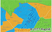 Political 3D Map of Yelimane-Central