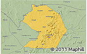 Savanna Style 3D Map of Yelimane-Central