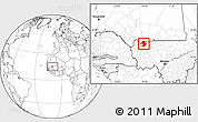 Blank Location Map of Yelimane-Central, highlighted parent region