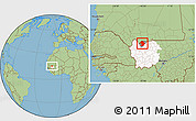 Savanna Style Location Map of Yelimane-Central, highlighted parent region, highlighted grandparent region