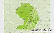 Physical Map of Yelimane-Central, lighten