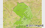 Physical Map of Yelimane-Central, satellite outside