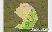 Satellite Map of Yelimane-Central, darken