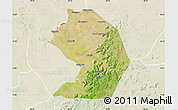 Satellite Map of Yelimane-Central, lighten