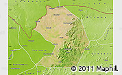 Satellite Map of Yelimane-Central, physical outside