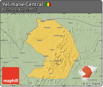 Savanna Style Map of Yelimane-Central