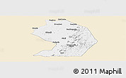 Classic Style Panoramic Map of Yelimane-Central, single color outside