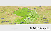 Physical Panoramic Map of Yelimane-Central, satellite outside