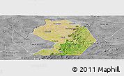 Satellite Panoramic Map of Yelimane-Central, desaturated