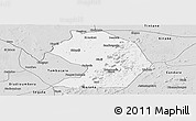 Silver Style Panoramic Map of Yelimane-Central