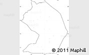 Blank Simple Map of Yelimane-Central, cropped outside, no labels